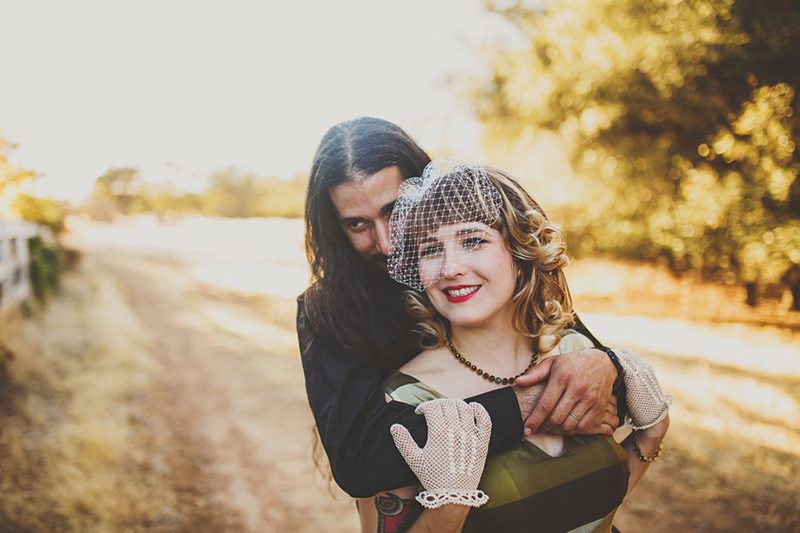 You won't have seen anything like this rustic costume wedding with a pancake cake