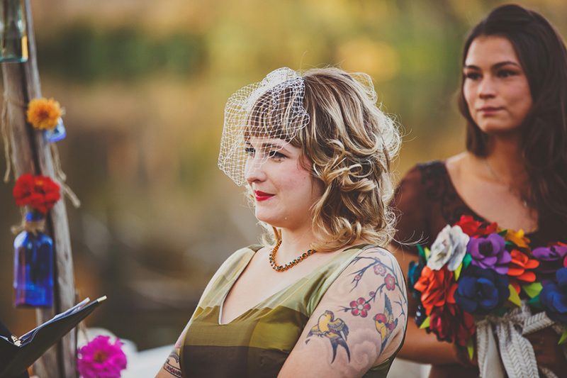 You won't have seen anything like this rustic  wedding with a pancake cake