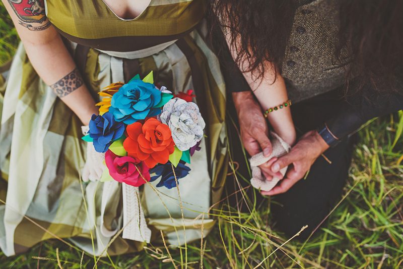 You won't have seen anything like this rustic  wedding with a pancake cake