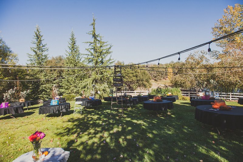 You won't have seen anything like this rustic  wedding with a pancake cake