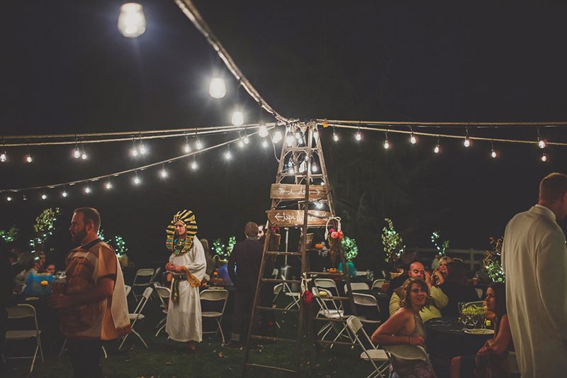 You won't have seen anything like this rustic  wedding with a pancake cake