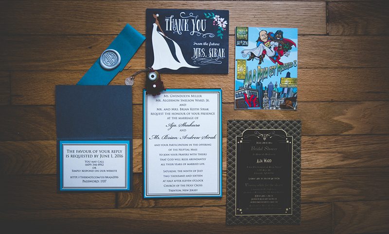 Avengers assemble for a comic books meet Doctor Who wedding with a "reveal cake"