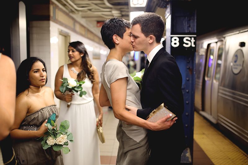 Art meets science at a wonderfully weird New York gallery wedding