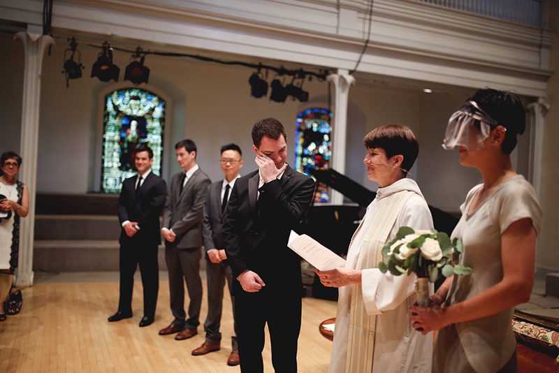 Art meets science at a wonderfully weird New York gallery wedding