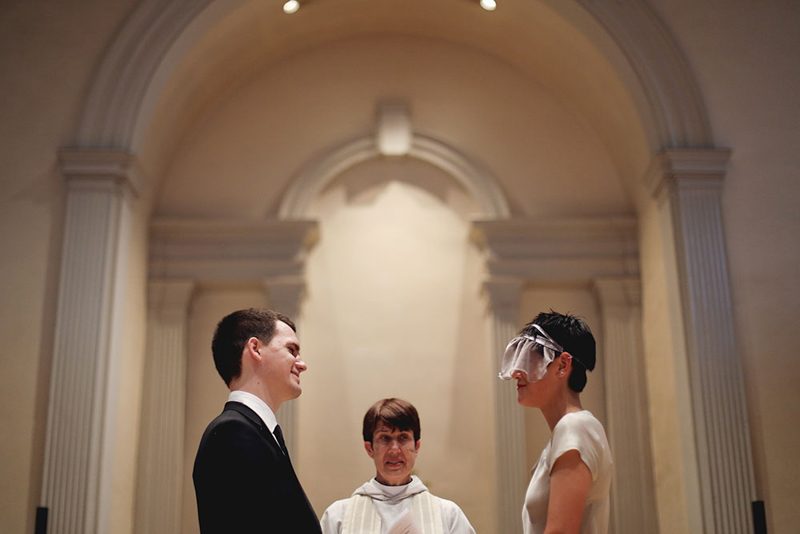Art meets science at a wonderfully weird New York gallery wedding