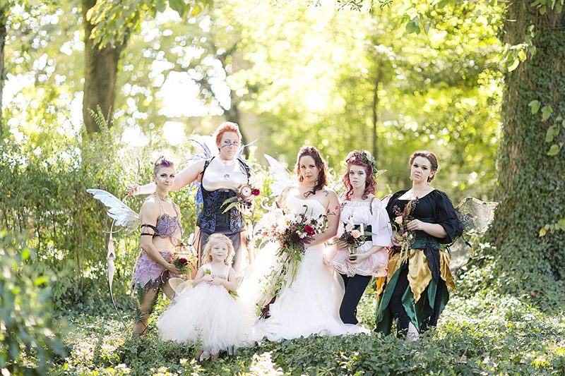 We're fantasizing about this warriors meet fairies wedding