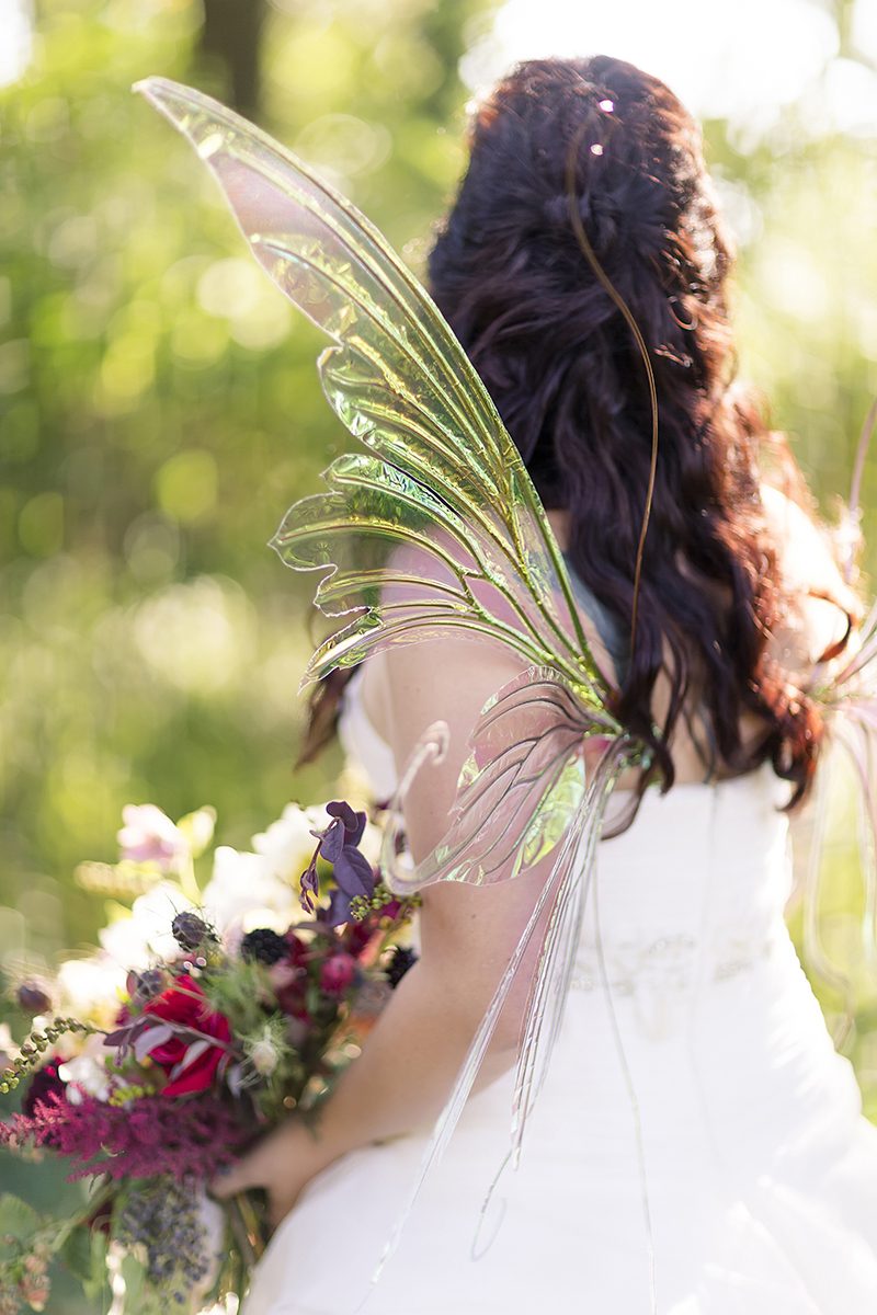 We're fantasizing about this warrior meets fairy wedding