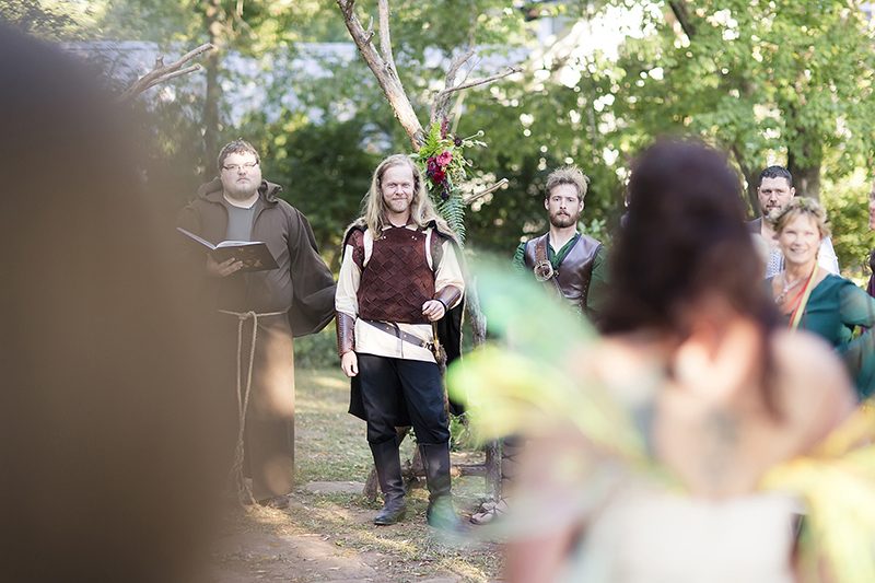 We're fantasizing about this warriors meet fairies wedding