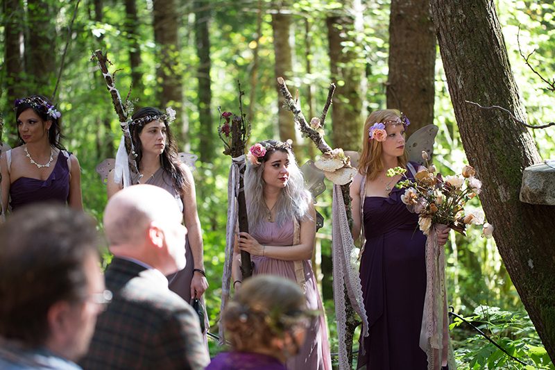 Bask in the magic of this ritualistic woodland fae wedding