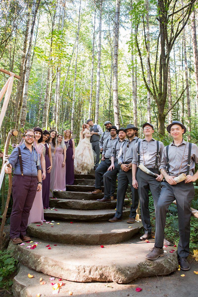Bask in the magic of this ritualistic woodland fairy wedding