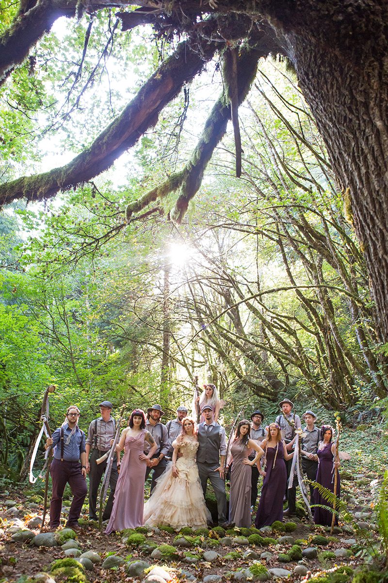 Bask In The Magic Of This Ritualistic Woodland Fae Wedding 3026