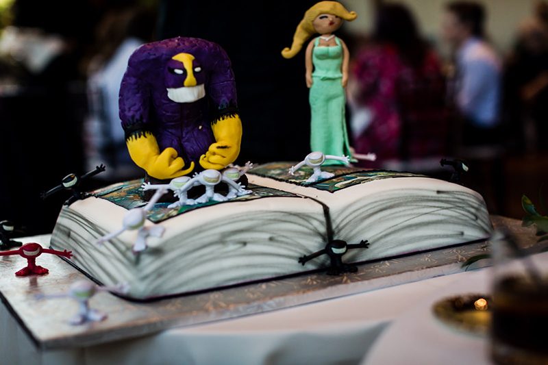 Geeks in the garden: a comic books meet boho wedding