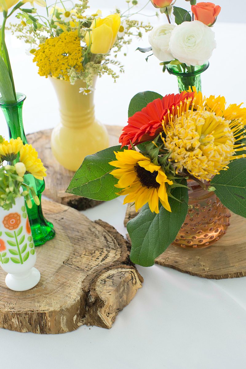 Rain falls like love at this "mutual weirdness" bright colored wedding