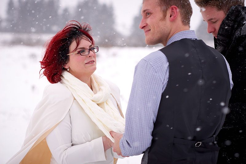 A frostbitten Canadian national park elopement (with bison!)