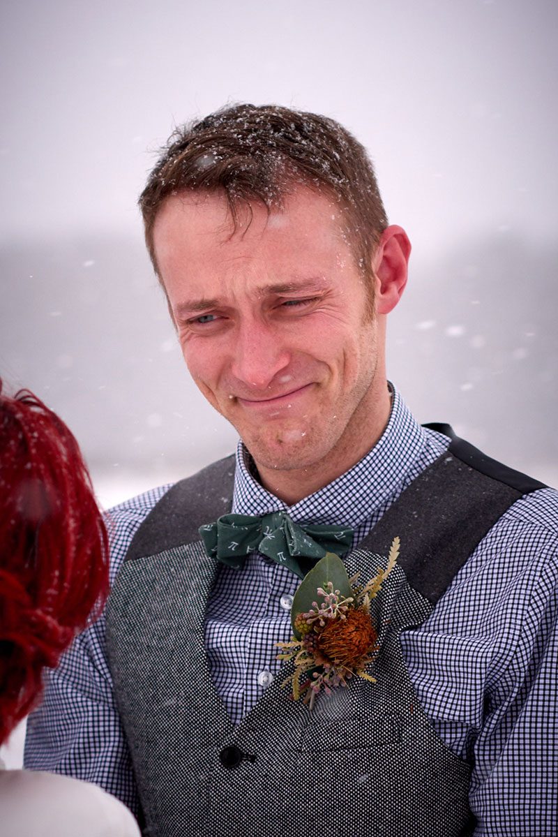 A frostbitten Canadian national park elopement (with bison!)