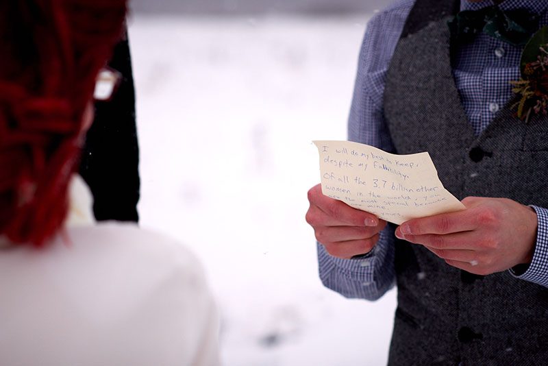 A frostbitten Canadian national park elopement (with bison!)