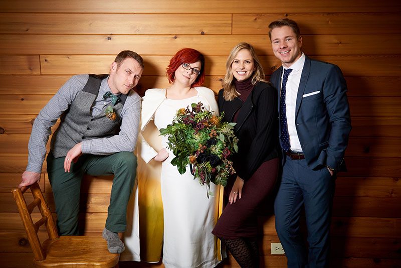 A frostbitten Canadian park elopement (with bison!)