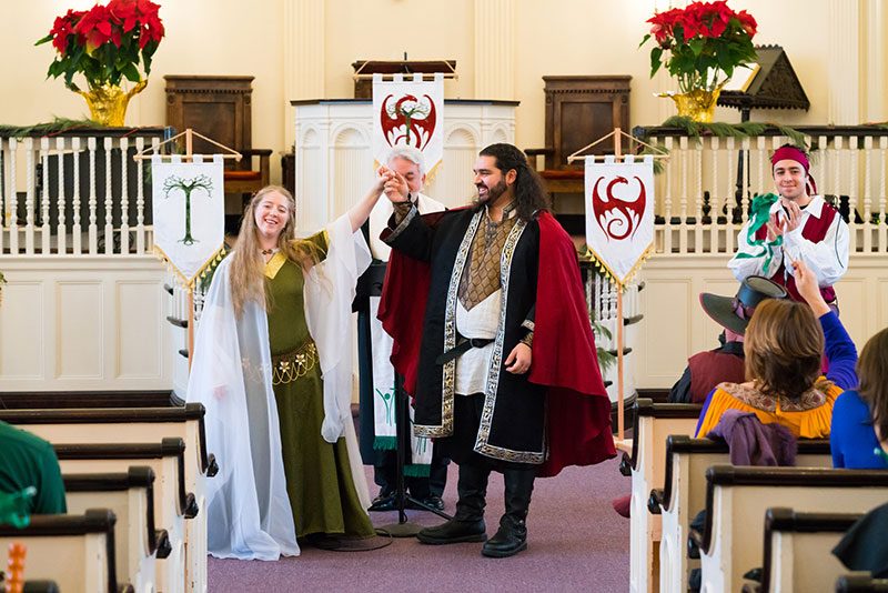 A Renaissance fantasy Christmas wedding (aka "A Lord of the Rings Christmas Special!")