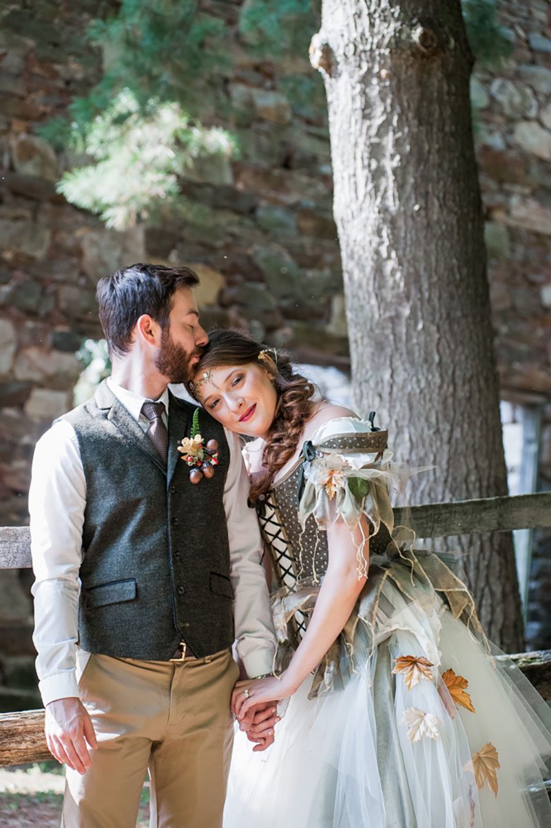 High fantasy meets a handmade gown at this treehouse camp wedding
