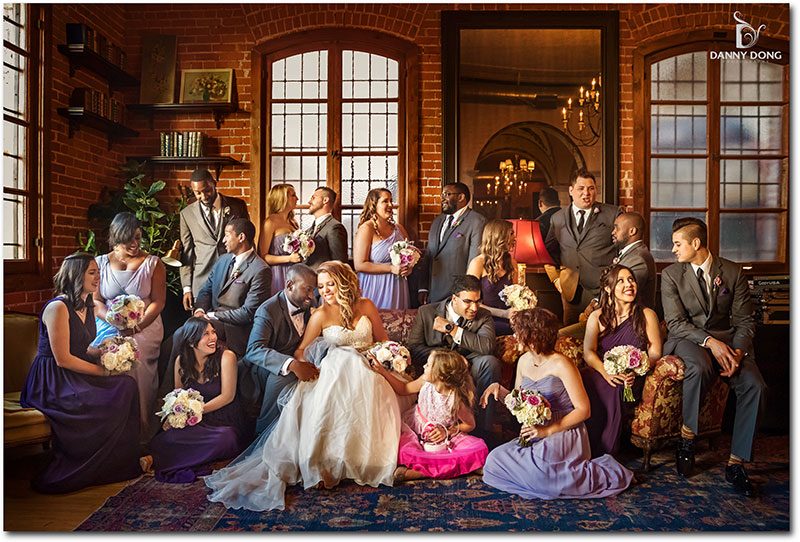 '90s hip hop and heart-melting top ten lists at this chic urban downtown LA wedding