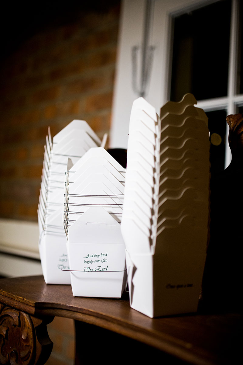 A chef-designed menu and vintage details at this gorgeous two-lady wedding