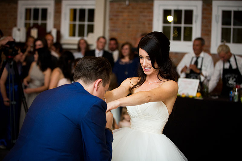 A chef-designed menu and vintage details at this gorgeous two-lady wedding