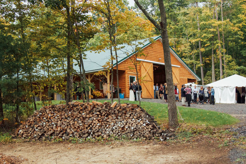 A New York farm to table wedding at the couple's own farm