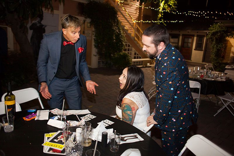 Reception71of79 - This pop culture wedding wins all with a Pac-Man suit, Mario Kart, and a Delorean(!) This pop culture wedding wins all with a Pac-Man suit, Mario Kart, and a Delorean(!)