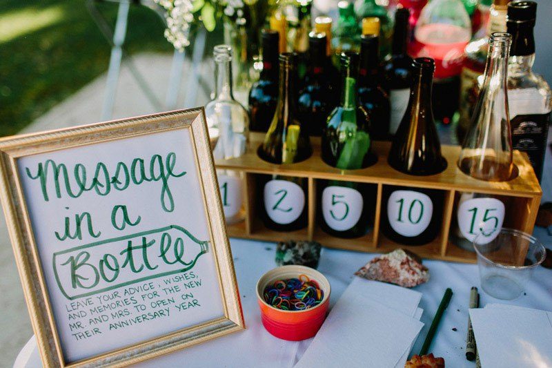 Collect messages in a bottle as your guest book