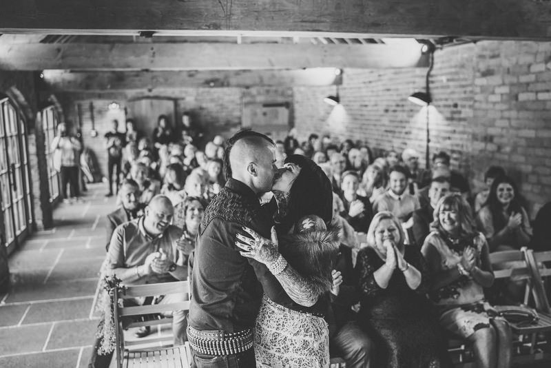 A vegan humanist UK rock and roll wedding (with Elvis and Riot Squad!)