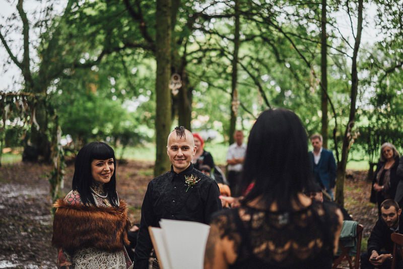 A vegan humanist UK rock and roll wedding (with Elvis and Riot Squad!)