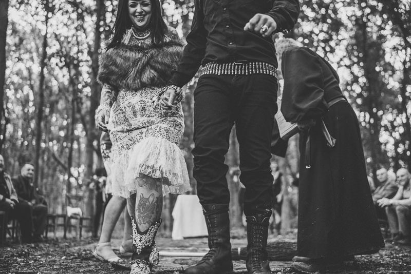 A vegan humanist UK rock and roll wedding (with Elvis and Riot Squad!)