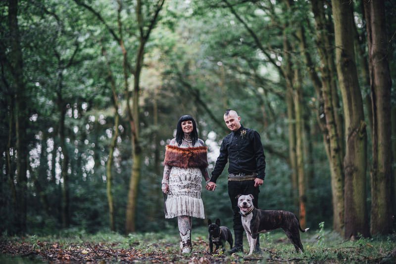 A vegan humanist UK rock 'n' roll wedding (with Elvis and Riot Squad!)