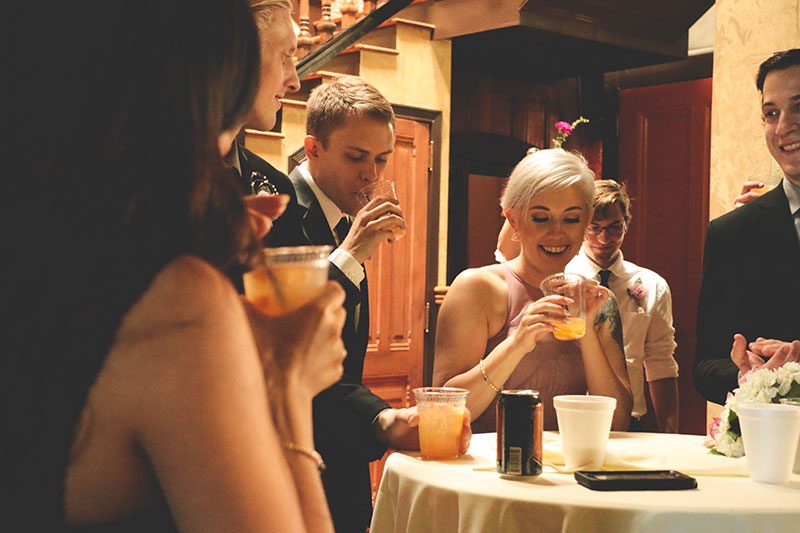 Stroll around this garden outdoor wedding in Nebraska with a #goals purple dress