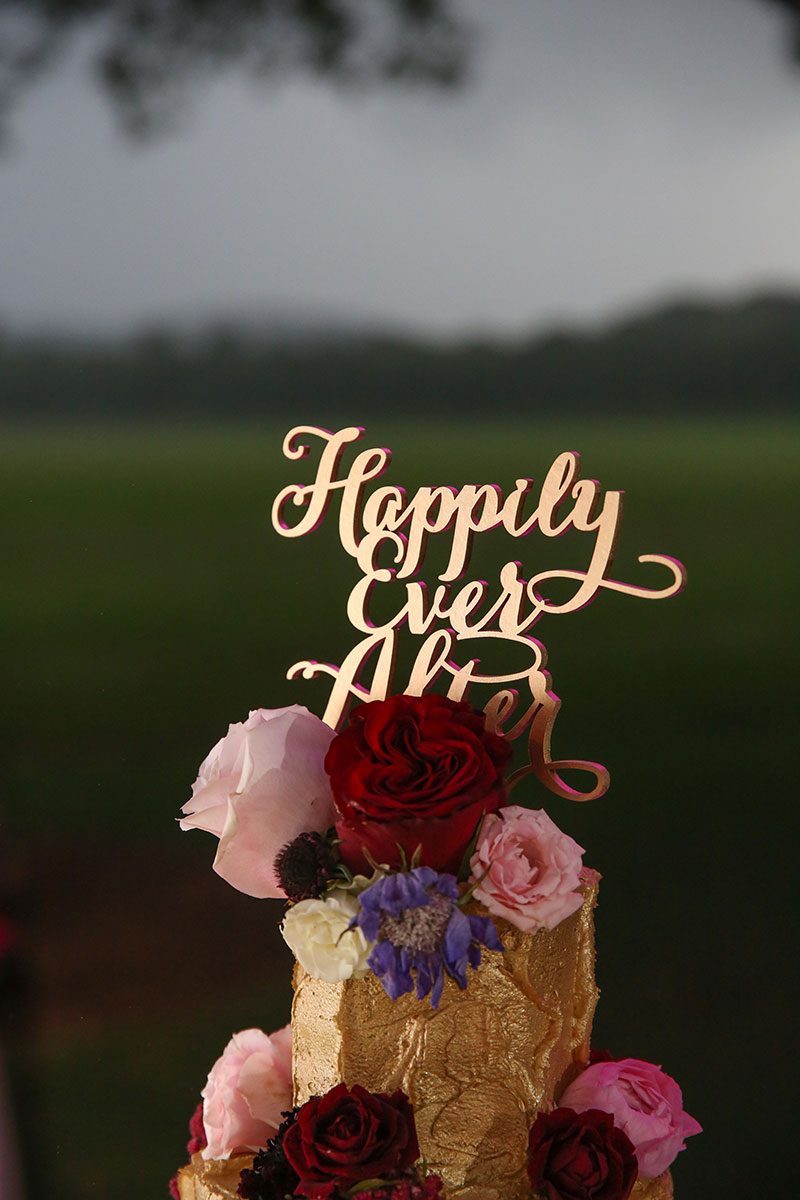 A fantastical Lord of the Rings meets Midsummer Night's Dream wedding