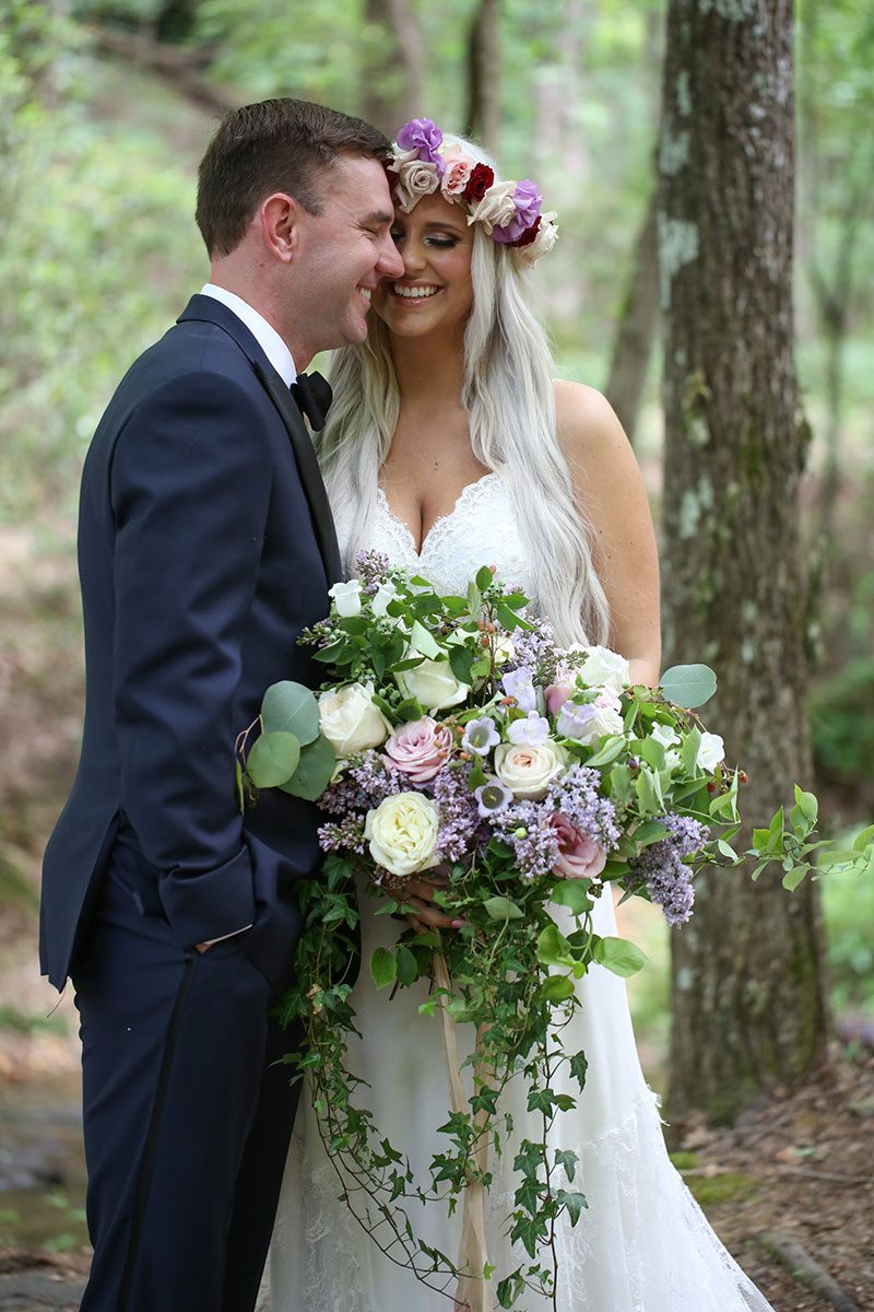 A fantastical Lord of the Rings meets Midsummer Night's Dream wedding