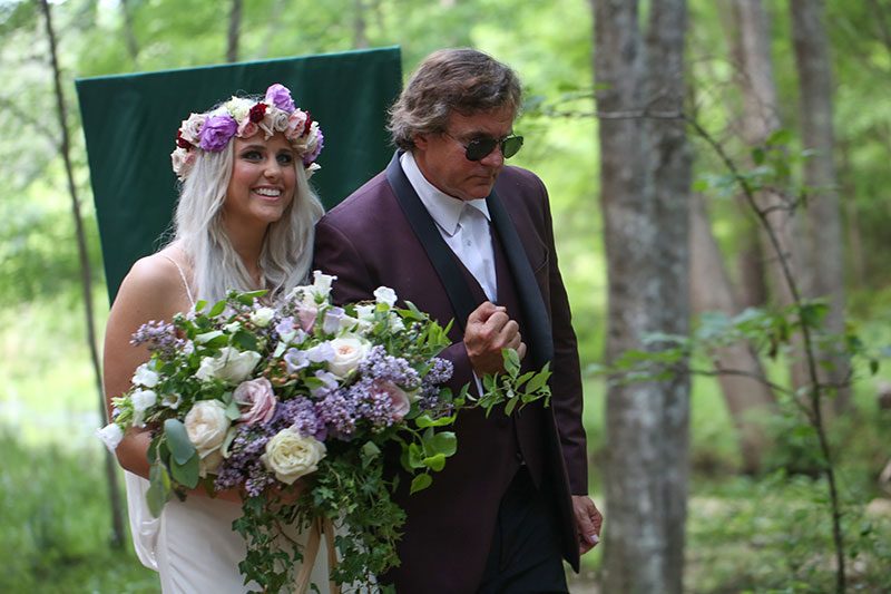 A fantastical Lord of the Rings meets Midsummer Night's Dream wedding