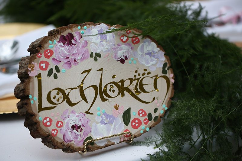 A fantastical Lord of the Rings meets Midsummer Night's Dream wedding