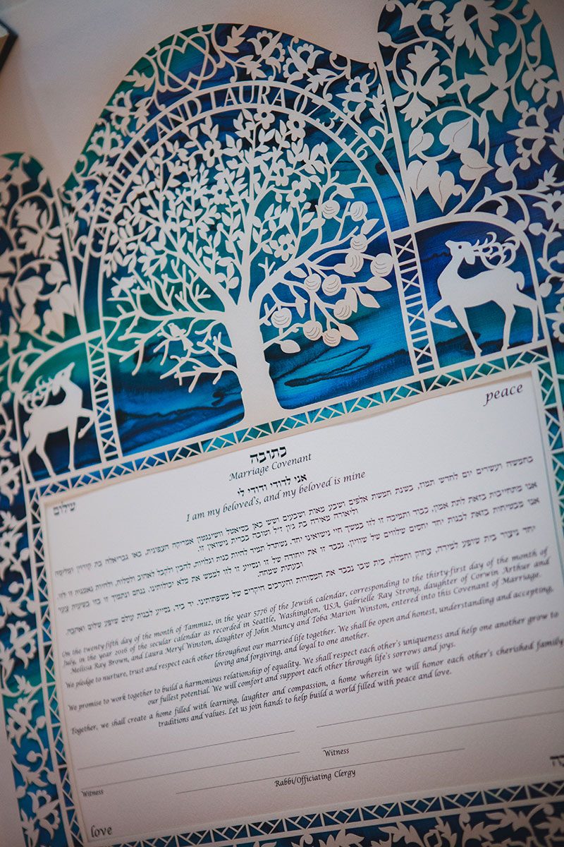 Trapeze, tulle, and two ladies at a gorgeous Seattle wedding