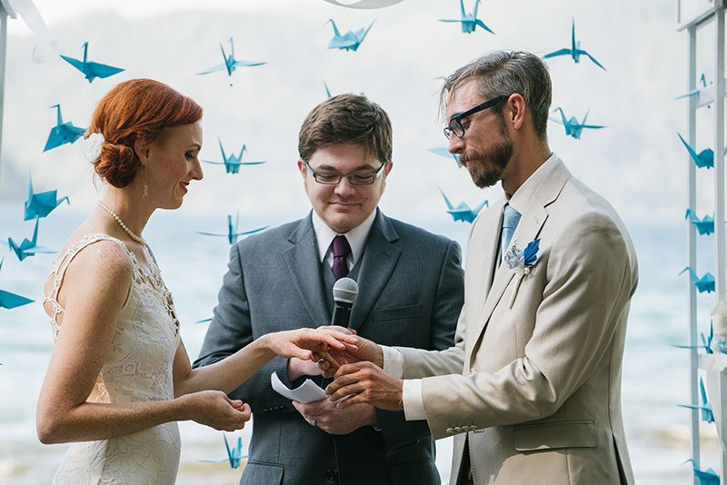 Bask in the glow of this rustic National Park wedding