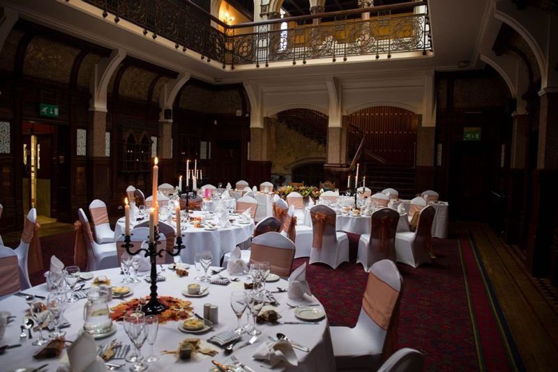A blue-haired bride and bearded bassist let us bask in their goth wedding