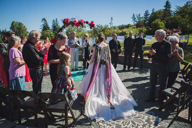 A Whidbey Island wedding in their own backyard