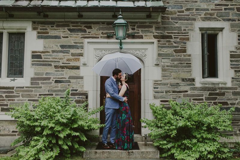 Two professors rock an at-home stunning DIY wedding (with a vintage dress!)