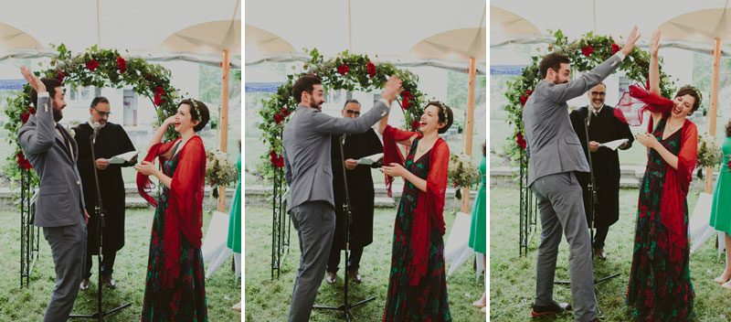 Two professors rock an at-home gorgeous wedding