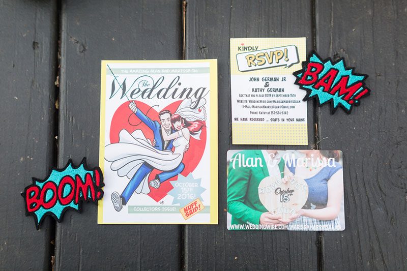 German Sweeny SamanthaLaffoonPhotography AlanandMarissaPrceremonySamanthaLaffoonPhotography31 low - A 1950s meets comic book wedding with serious retro style A 1950s meets comic book wedding with serious retro style