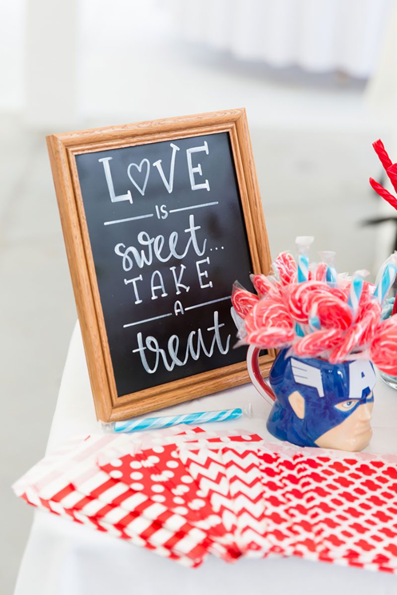 German Sweeny SamanthaLaffoonPhotography AlanandMarissaReceptionSamanthaLaffoonPhotography47 low - A 1950s meets comic book wedding with serious retro style A retro comics wedding with serious retro style
