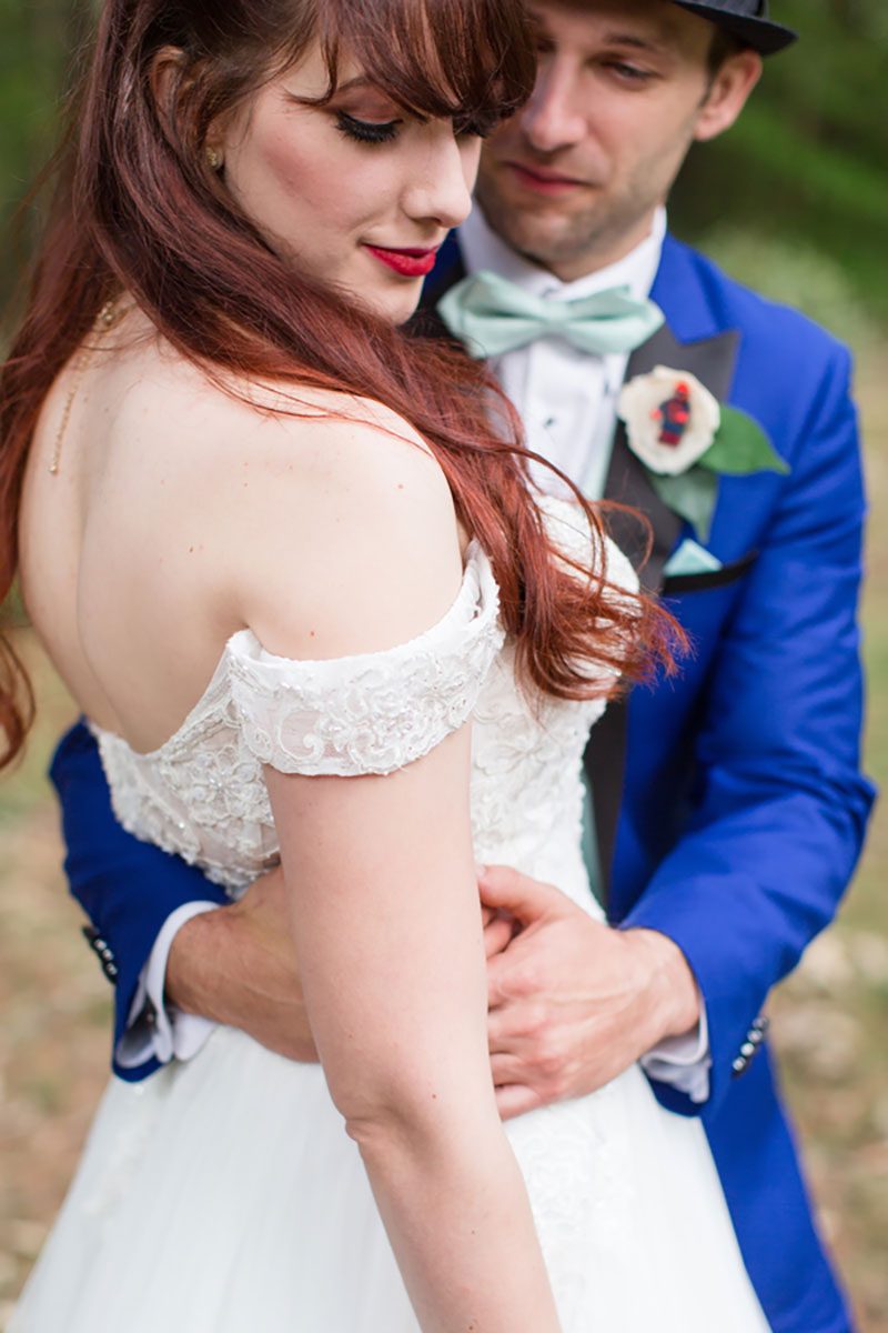 German Sweeny SamanthaLaffoonPhotography AlanandMarissaSamanthaLaffoonPhotography187 low - A 1950s meets comic book wedding with serious retro style A 1950s meets comic book wedding with serious retro style