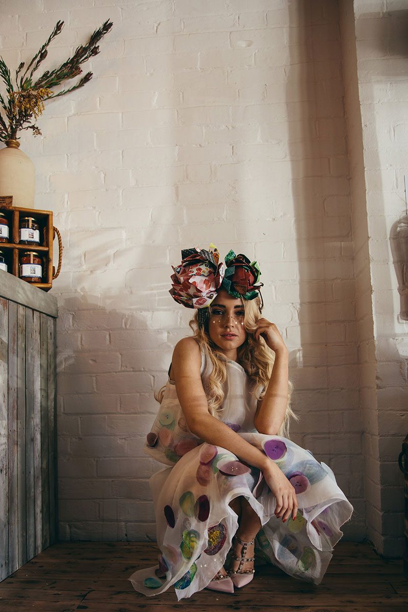 These masterfully crafted paper flower fascinators are wedding headpiece dreams