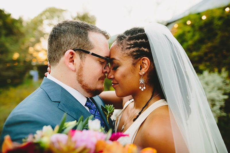 Let's bow down to this wedding with the crop top wedding dress of our dreams