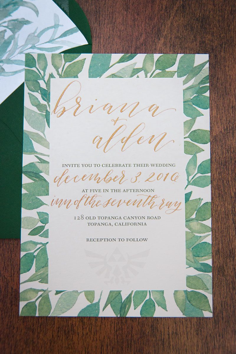 This subtle Link and Zelda wedding inspiration will teleport you to a fancy-pants Hyrule